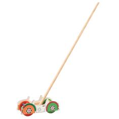 Imagem de Empurre E Estimule O Carrinho Carlu C Guizos Metálicos BrancoVerde