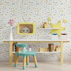 Imagem de Papel De Parede Adesivo Infantil N09069 Rolo 0,58X3M