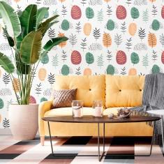 Imagem de Papel de Parede Adesivo Folhas N012086 Rolo 0,58X3,00M