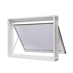 Imagem de Janela de Aço Maxim-Ar 60x80cm Vidro Boreal Qualitysol Ramassol Branco