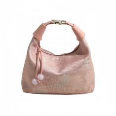 Imagem de Jormino Bolsa tiracolo crescente, bolsa de mão feminina, bolsa Hobo Sling com alça de corrente, rosa