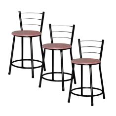 Imagem de Jogo 3 Banquetas Baixas Ratan  Cristal Terracota