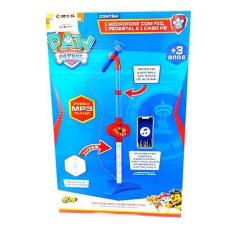 Imagem de Microfone Infantil Patrulha Canina Com Luz Pedestal Ajustavel E Mp3 F0