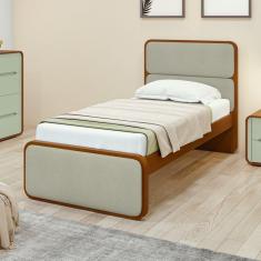 Imagem de Cama Solteiro Loop Tecido Boucle Frassino