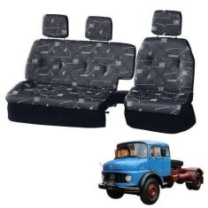 Imagem de Sofá Cama Banco Completo Mercedes 1519 Cinza - Pampa