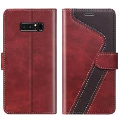Imagem de CIVICASE Capa carteira para Samsung Galaxy Note 8, capa de couro com bloqueio de RFID, porta-cartão de crédito, suporte magnético flip fólio, capa à prova de choque compatível com Samsung Galaxy Note