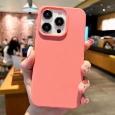 Imagem de Moda Candy Colors Soft Phone Case para IPhone 11 12 14 13 15 Pro Max 14Plus Camera Bumper Protection Matte Cover, begônia, para iPhone 13