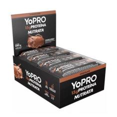 Imagem de Kit 12 Barra Proteína YoPro Chocolate 15g Cada