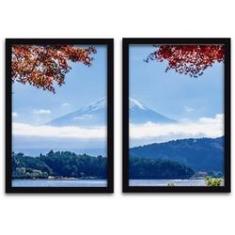 Imagem de Conjunto Quadros Decorativos 2 peças 20x30 Monte Fuji