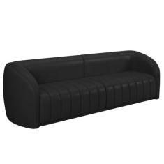 Imagem de Sofá 5 Lugares Para Sala 332cm Lazio M03 Corano Preto - Lyam Decor