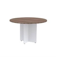 Imagem de Mesa Reunião Redonda Mrr1100p25pp Walnut/Branco