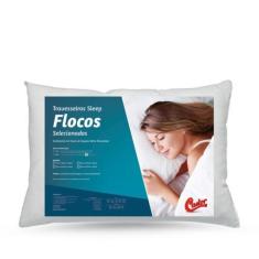 Imagem de Travesseiro Castor GS Latex Flocos 100% algodão