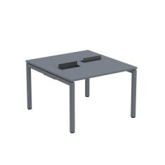 Imagem de Mesa Plataforma Dupla com Pé de Aço para Coworking 110x120 Pdc11/12/2p Grafito