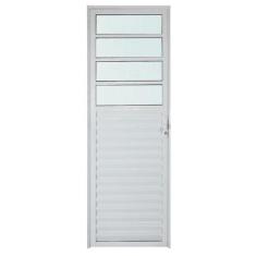 Imagem de Porta de Alumínio Branco de Cozinha Basculante CMC Modular - Lado Esqu