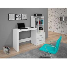 Imagem de Escrivaninha Com Estante 2 Gavetas 4 Nichos Alana ()