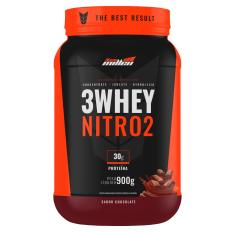 Imagem de 3 Whey Nitro 2 - Chocolate - Pote 900G - New Millen