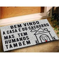 Imagem de Tapete Capacho Bem Vindo a Casa do Cachorro 60x40 Pet Dog