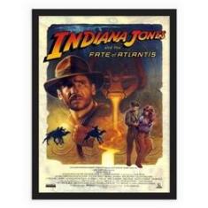 Jogo Vídeo Game Indiana Jones Quadro Retrô Vintage