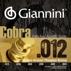Imagem de Encordoamento Violão Aço Cobra 012 Fósforo Bronze Giannini