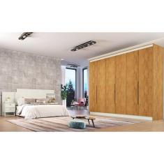Imagem de Roupeiro Oslo 6 Portas 6 Gavetas 100 MDF