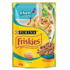 Imagem de Ração Úmida Friskies Sachê Para Gatos Adultos Sabor Atum Ao Molho - 85