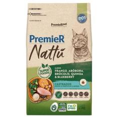 Imagem de Ração Seca Premier Nattú Abóbora Para Gatos Castrados - 1,5 Kg