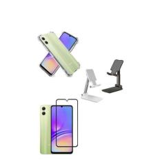 Imagem de Kit Suporte de Mesa Samsung Galaxy A05 + Capa + Pelicula De Vidro 3D -