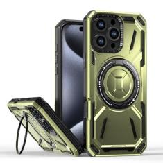 Imagem de SORAKA Capa para iPhone 16 Pro Max com suporte para anel,compatível com MagSafe Capa iPhone 16 Pro Max com placa de metal para suporte magnético para carro Capa resistente que absorve choques