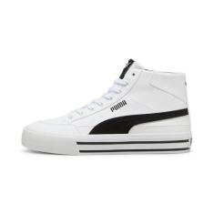Imagem de PUMA Tênis masculino Court Classic Vulc Mid, Branco/preto, 44