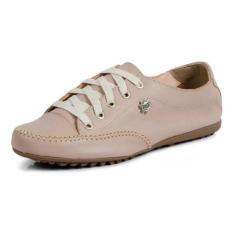 Imagem de mocatênis sapato feminino de couro confortável Nude - Izabella Araújo,