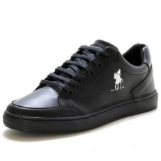 Imagem de Tênis Casual Confortável Masculino Polo Plus, Preto, 38, Masculino