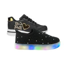 Imagem de Tenis de Menina Led Luzinha Sapato Infantil - KIT 2 PARES Tam 24 ao 34