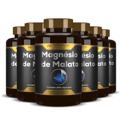 Imagem de 6X Magnésio De Malato Premium 240Caps Hf Suplementos