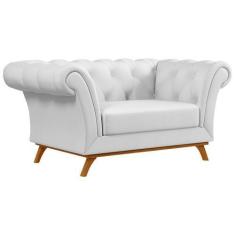 Imagem de Sofá Para Sala De Estar 150cm 1 Lugar Base Madeira Império C-12 Corano