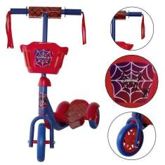 Imagem de Patinete Infantil 3 Rodas Homem Aranha Radical Menino