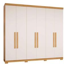 Imagem de Guarda Roupa Casal 6P Monarca Camarú Pérola - Village - Village Móveis