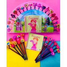 Imagem de Livro Kit Colorir 20 Borrachas +20 Lápis de cor +1 Apontador - TODO LI