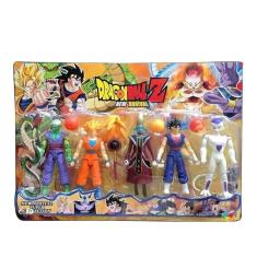 Imagem de Brinquedo infantil Kit Cartela Com 5 Bonecos Dragon Ball Articulado 15 Cm