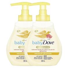 Imagem de Kit 2 Sabonetes Líquido Baby Dove Hidratação Glicerinada da Cabeça aos Pés 200ml