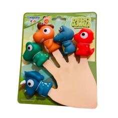 Imagem de Fantoche De Dedos Dinossauros c/ 5 unidades Brinquedo