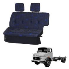 Imagem de Sofá Cama Caminhão Mercedes 1113 / 1114 Azul - Pampa