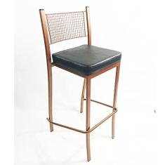 Imagem de Banqueta EMPILHÁVEL Cobre Altura 65cm assento preto - Poltronas do Sul