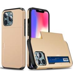 Imagem de Capa de telefone armadura para iphone 15 14 13 11 12 pro max xr x xs max 14plus carteira slide titular do cartão de crédito slot pára-choques, t6, para iphone xr