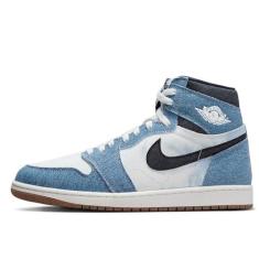 Imagem de Jordan 1 Tênis masculino retrô High OG Denim Summit Branco/Obsidiana (FQ2947 100), Summit branco/obsidiana, 42
