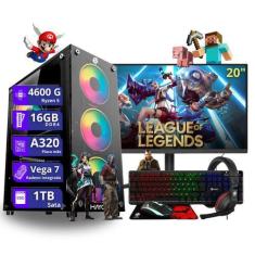 Imagem de Computador PC Gamer Completo AMD Ryzen 5 4600g Vega 7 16gb dd4 1tb ssd