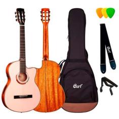 Imagem de Violão cort maciço solecanto nylon c/ fishman flexblend & bag