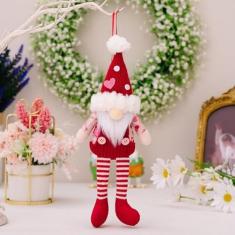 Imagem de Eforcase Enfeites de Natal fofos de gnomo de dia dos namorados feitos à mão com gnomos suecos, boneca de pelúcia de gnomos suecos, enfeites de mesa de elfo de Papai Noel escandinavo, decorações de