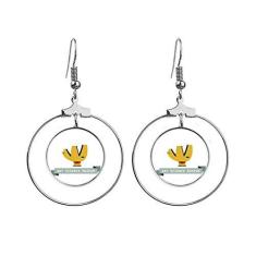 Imagem de Brincos de Cingapura Art Science Museum com argola pendente