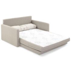Imagem de Sofá-Cama Casal 2 Lugares Herval Aurora, Linho Bege, 146 Cm