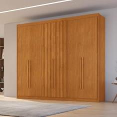 Imagem de Guarda Roupa Casal 6 Portas com 2 Portas Ripadas 6 Gavetas Cinamomo